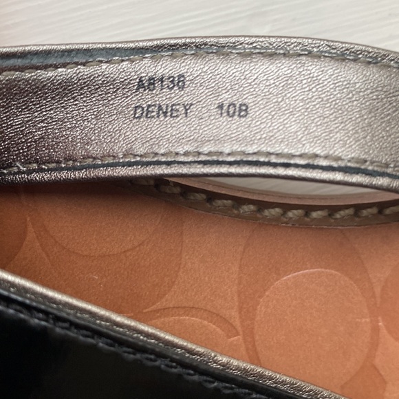 COACH Deney Embossed Calf Sandal - 10B - Picture 8 of 10